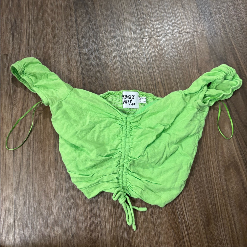 Princess Polly Lime Green Crop Top